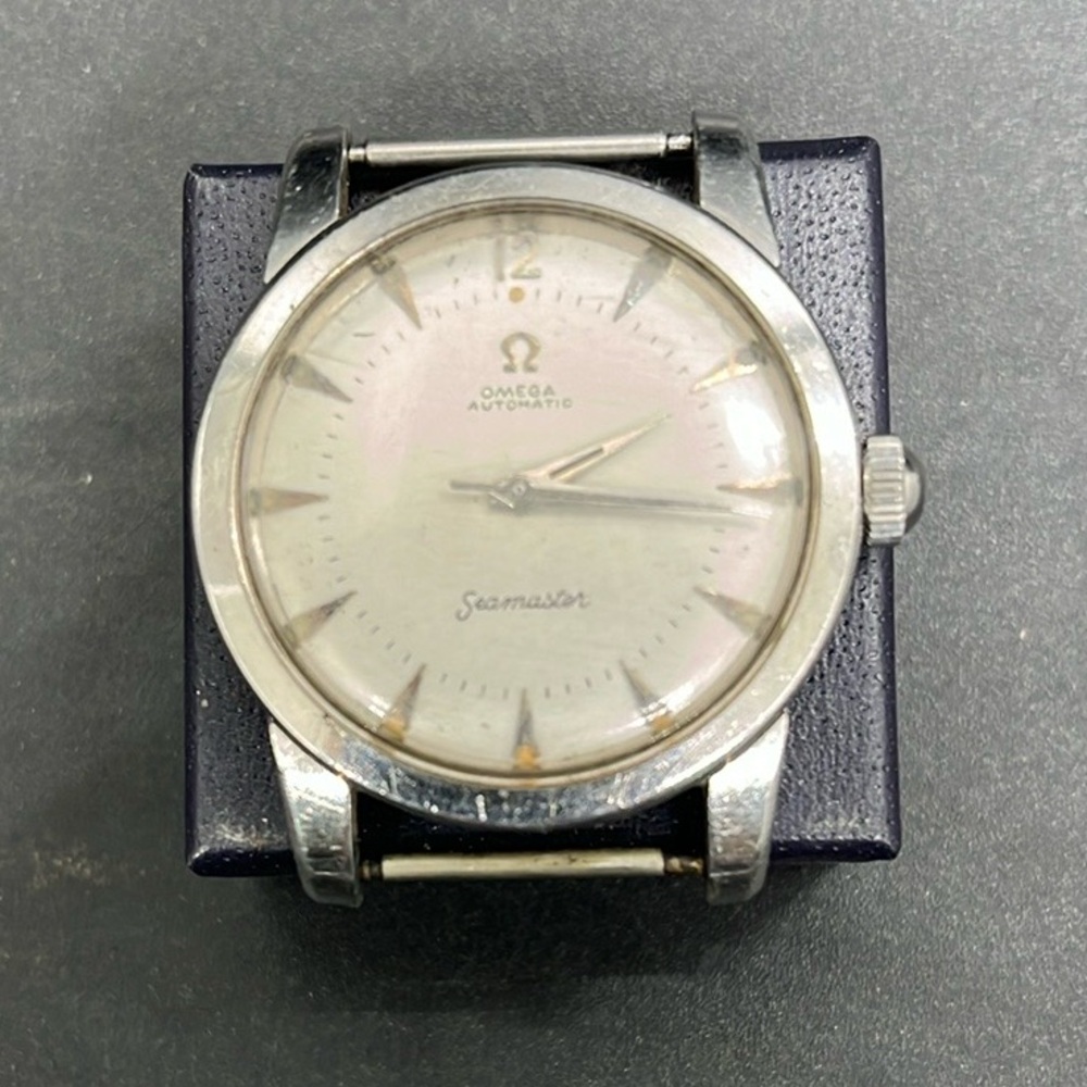 Vintage omega automatic Seamaster watch face only missing strap Working